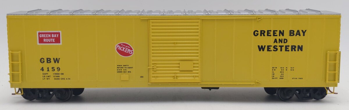 Pacific Rail S-Scale Green Bay & Western 50' Single Door Boxcar Kit #4159 EX/Box