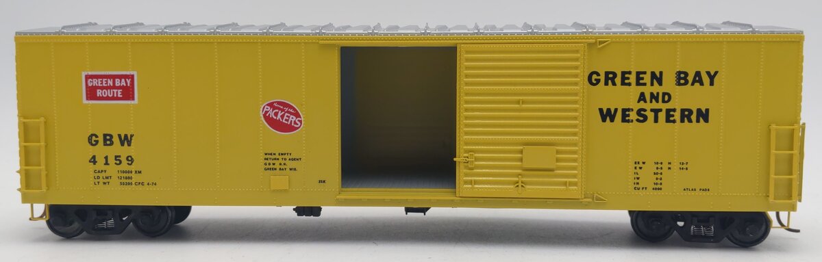 Pacific Rail S-Scale Green Bay & Western 50' Single Door Boxcar Kit #4159 EX/Box