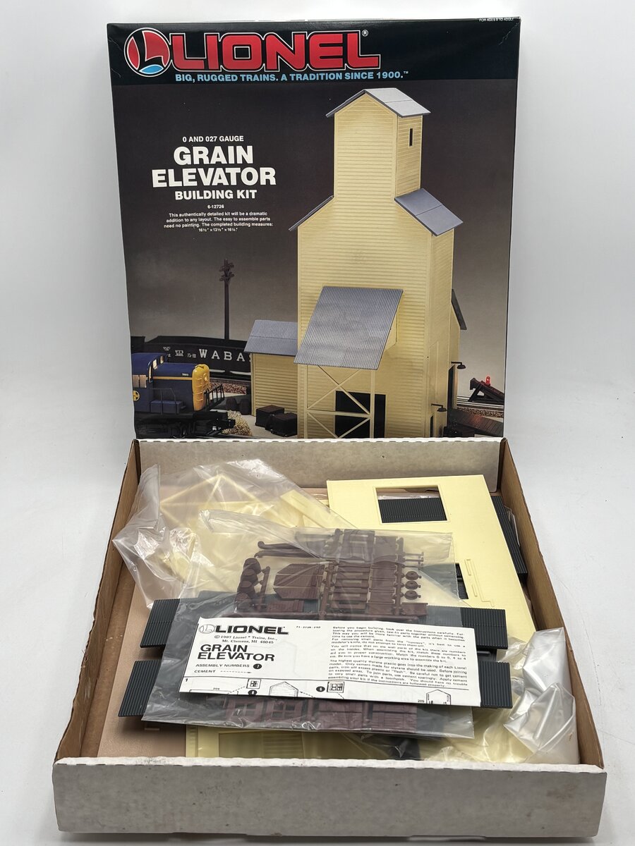 Lionel 6-12726 O/O27 Scale Grain Elevator Measures Building Kit NIB