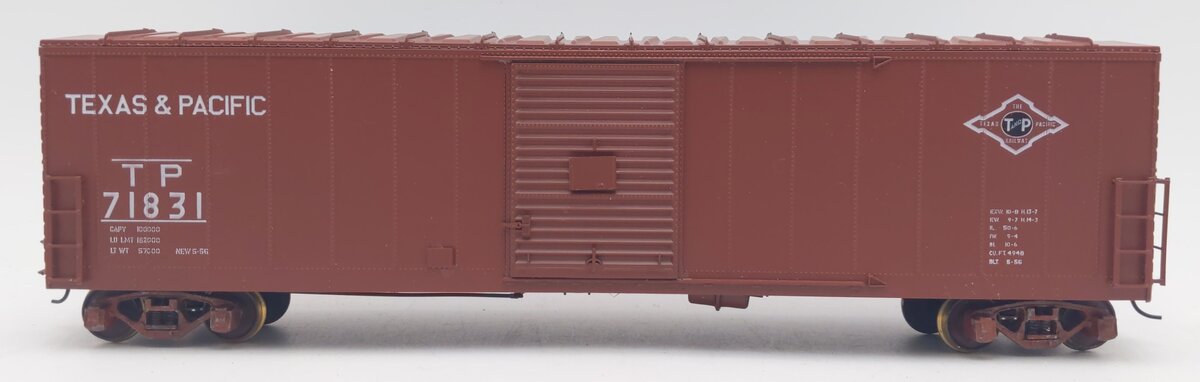 Pacific Rail B-508 S-Scale Texas & Pacific 50' Single Door Boxcar Kit #71831 EX/Box