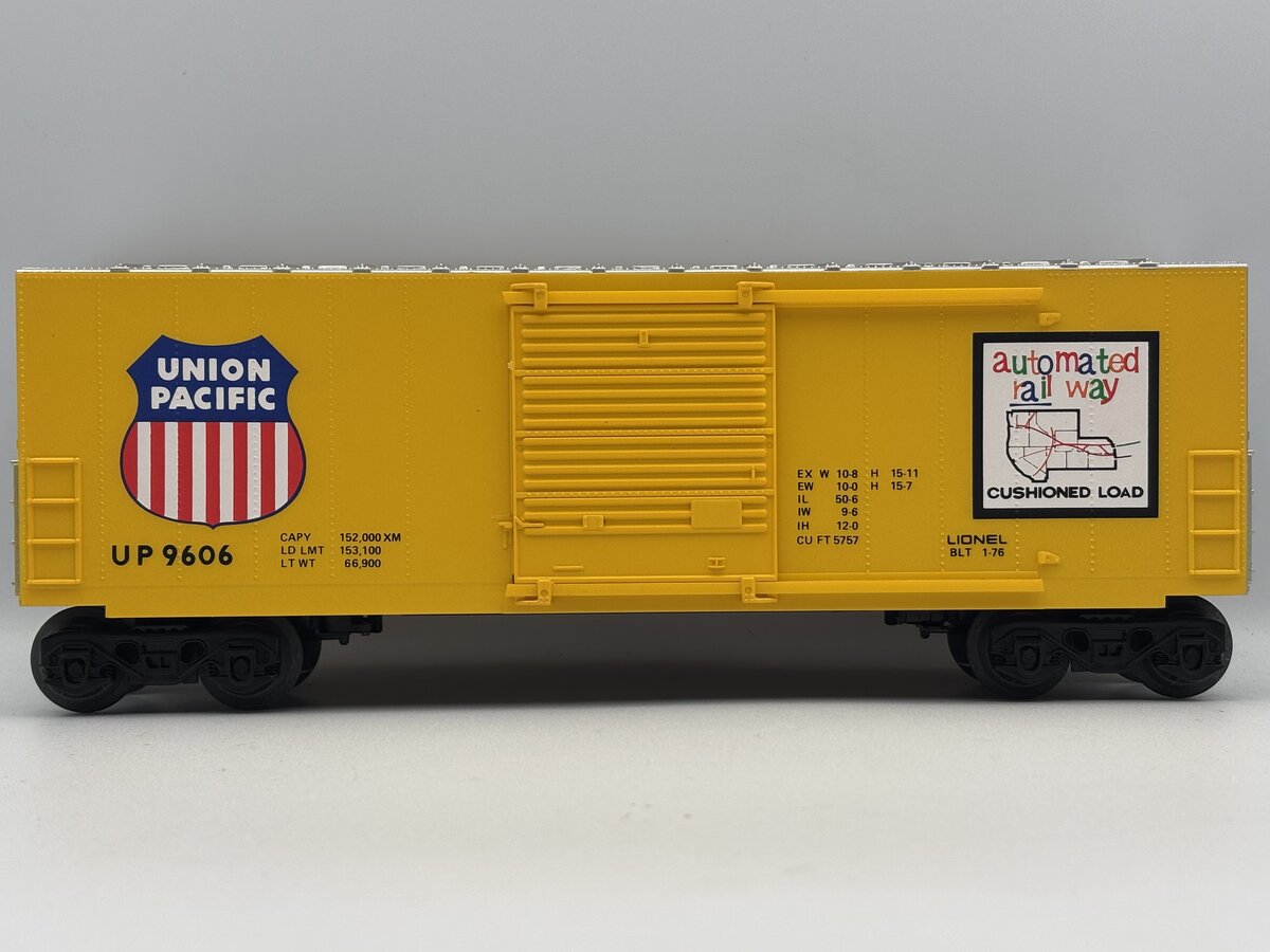 Lionel 6-9606 O Gauge Union Pacific Hi-Cube Boxcar EX/Box