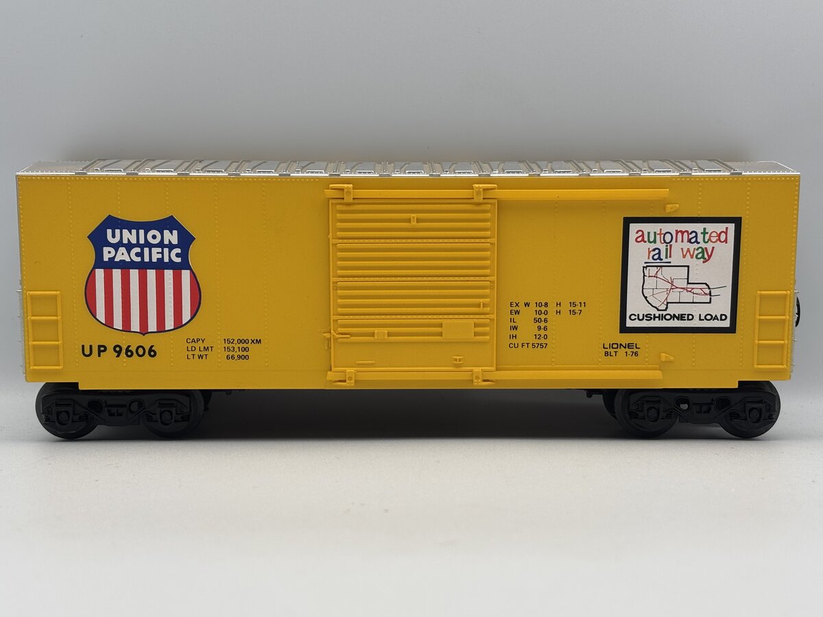 Lionel 6-9606 O Gauge Union Pacific Hi-Cube Boxcar EX/Box