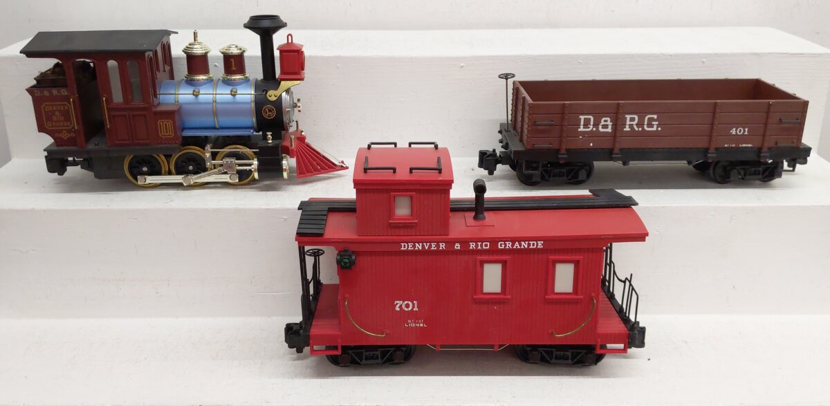 Lionel 8-81000 Gold Rush Special G Gauge Steam Freight Train Set EX/Box