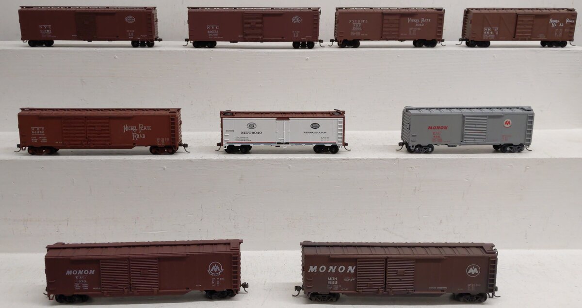 Assorted HO Scale Refrigerator & Box Cars [9] EX