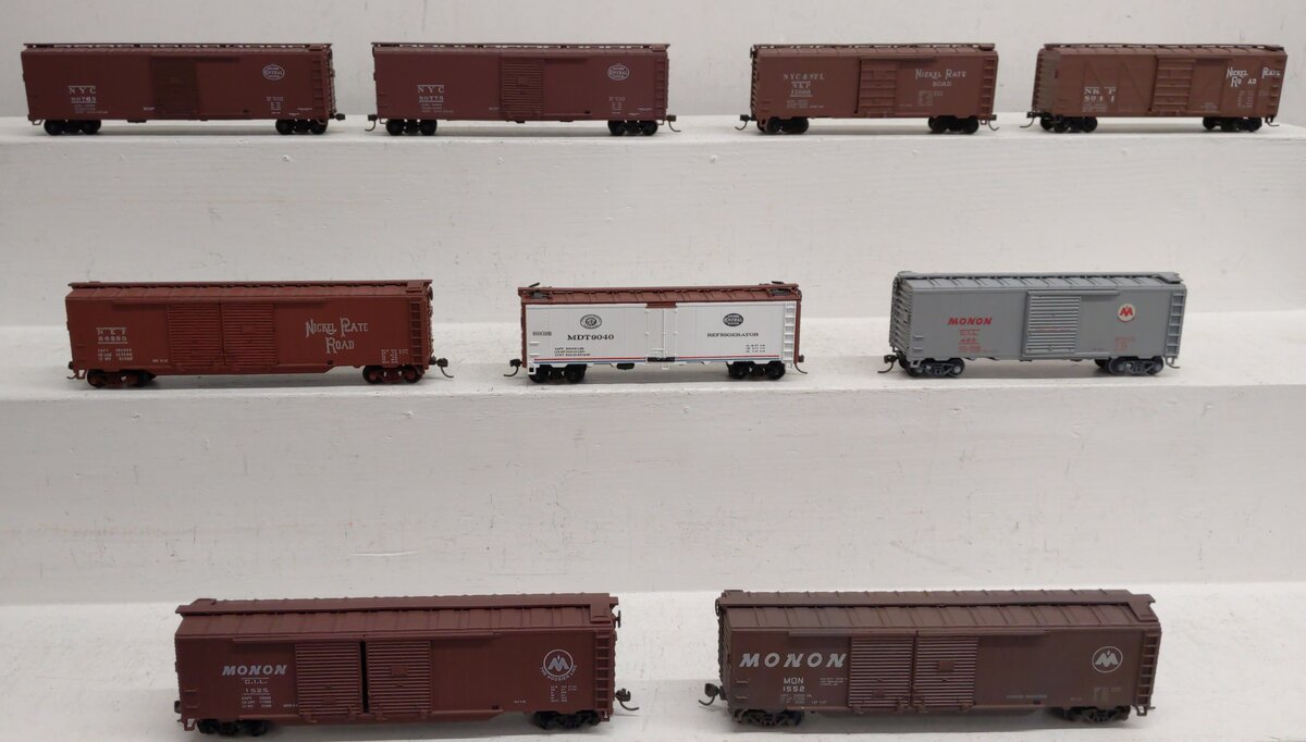 Assorted HO Scale Refrigerator & Box Cars [9] EX