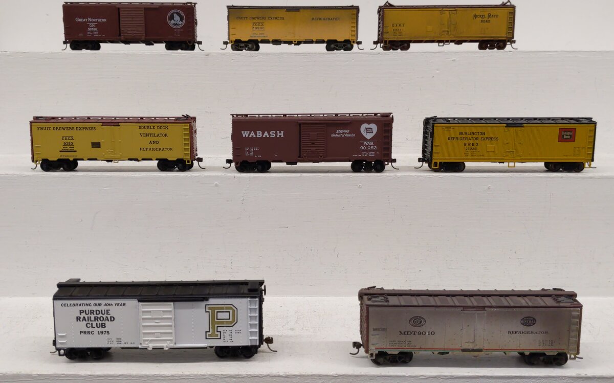 Assorted HO Scale Refrigerator & Box Cars [8] EX