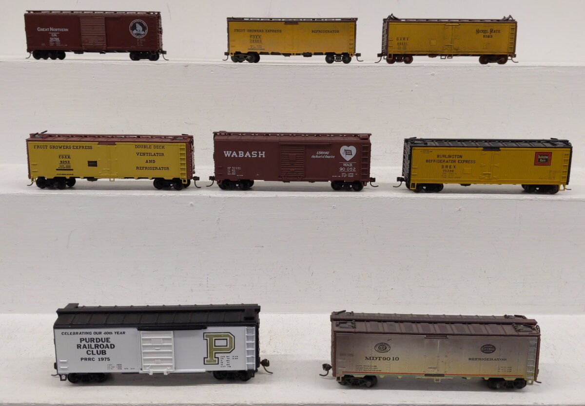 Assorted HO Scale Refrigerator & Box Cars [8] EX