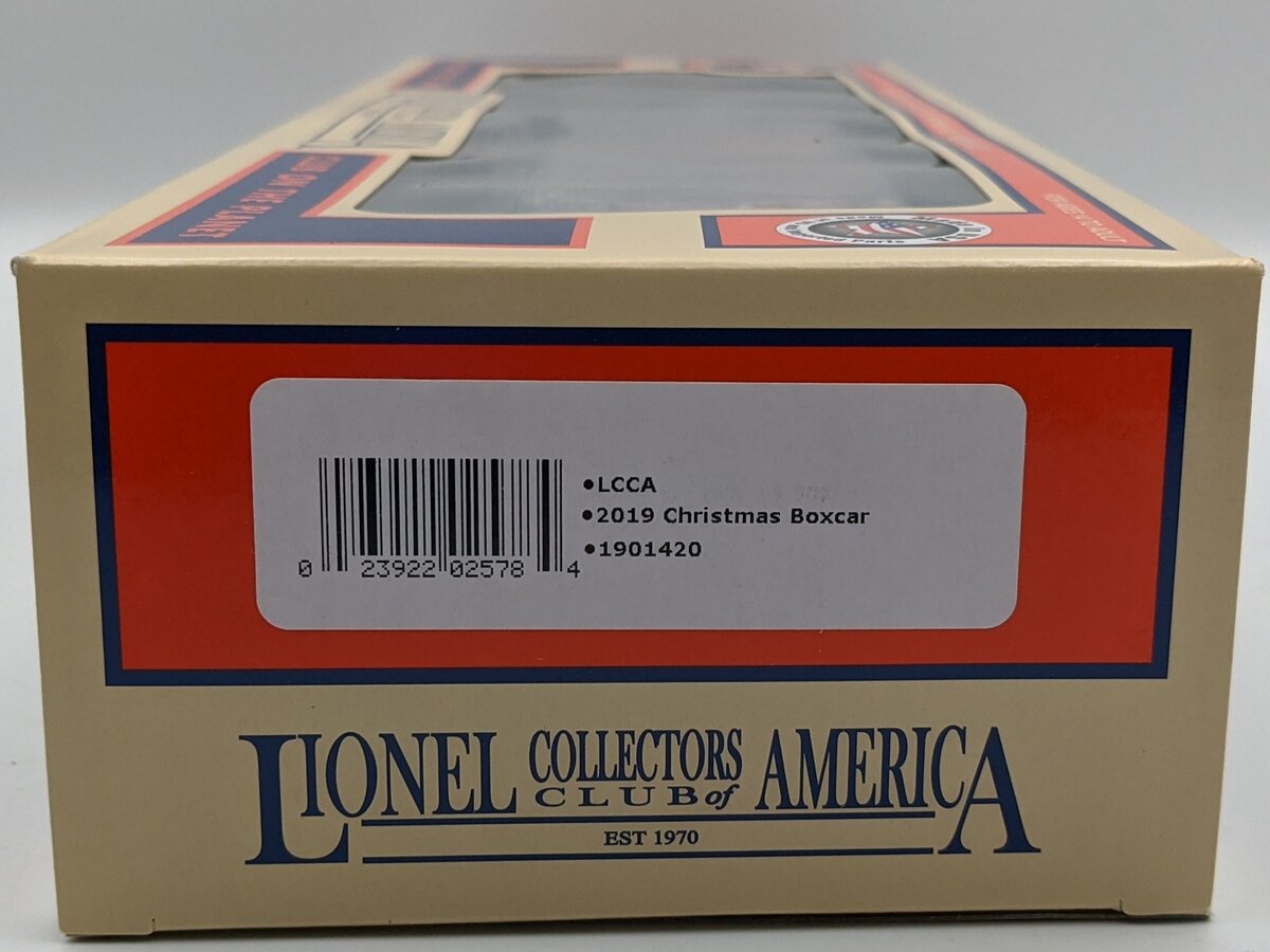 Lionel 1901420 LCCA Christmas Boxcar 2019 NIB