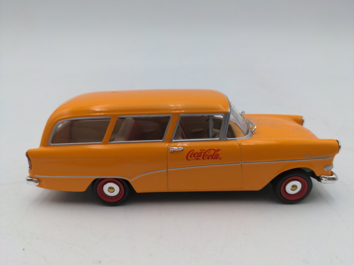 Minichamps 1:43 Opel Rekord P1 Caravan Yellow Coca Cola Car EX/Box