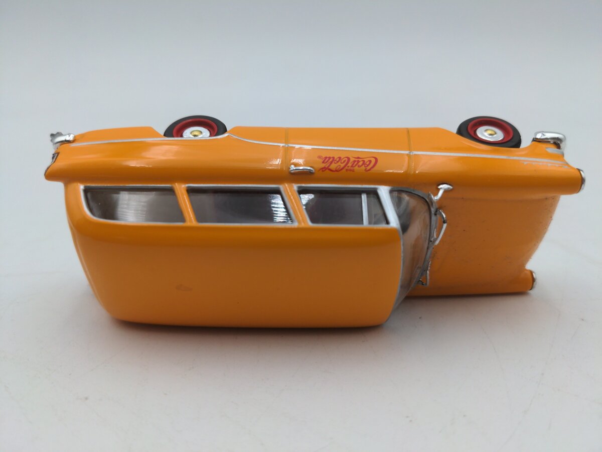 Minichamps 1:43 Opel Rekord P1 Caravan Yellow Coca Cola Car EX/Box