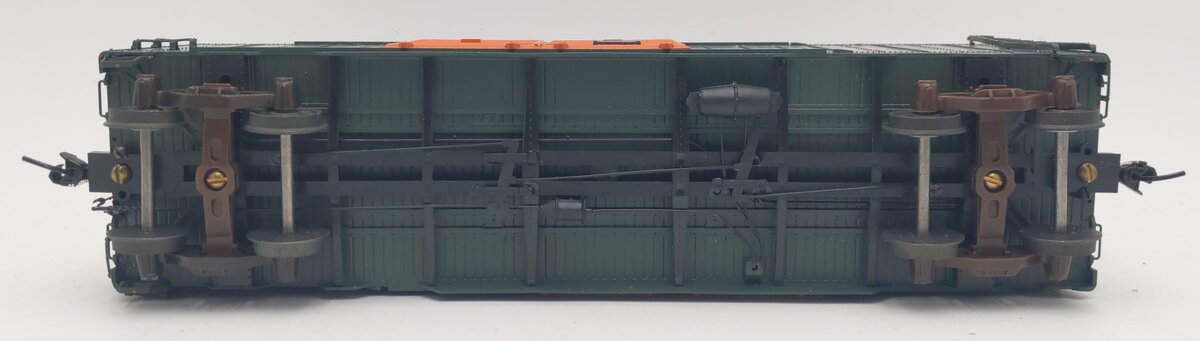 Pacific Rail S-Gauge Bent Spaghetti Lines 40' Dbl. Dr. Stl. Boxcar Kit #1980 EX/Box