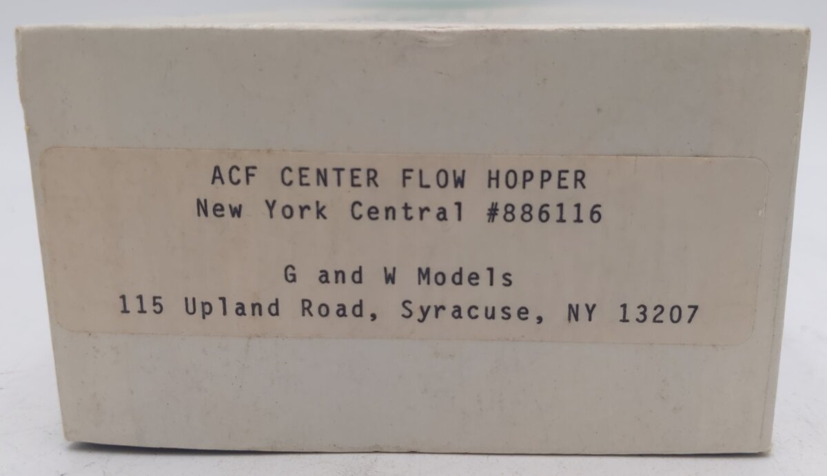 Pacific Rail S-Gauge NYC ACF Center Flow 3-Bay Covered Hopper Kit #886116 EX/Box
