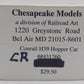 Chesapeake Models S-Gauge Conrail H39 Hopper Car Kit #431760 - Assembled EX/Box