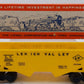 Lionel 6476-135 Vintage O Yellow Lehigh Valley 2-Bay Hopper EX/Box