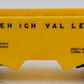 Lionel 6476-135 Vintage O Yellow Lehigh Valley 2-Bay Hopper EX/Box
