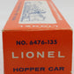 Lionel 6476-135 Vintage O Yellow Lehigh Valley 2-Bay Hopper EX/Box