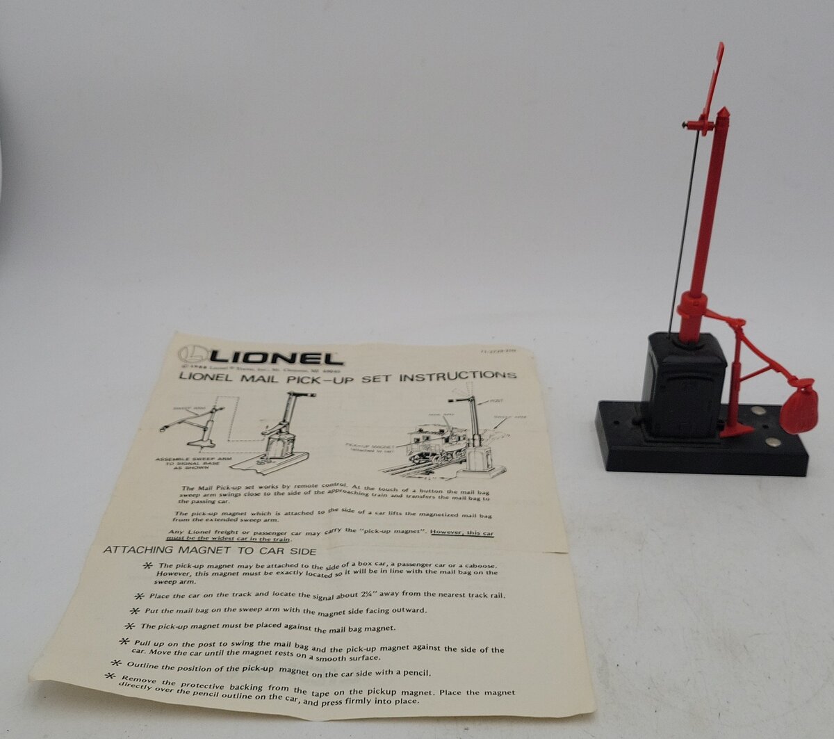 Lionel 161 Vintage O Mail Pick-Up Set EX