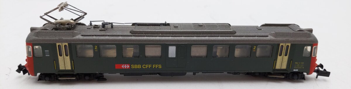 Arnold N Scale SBB CFF FFS Swiss RBE4/4 Electric Rail Car EX