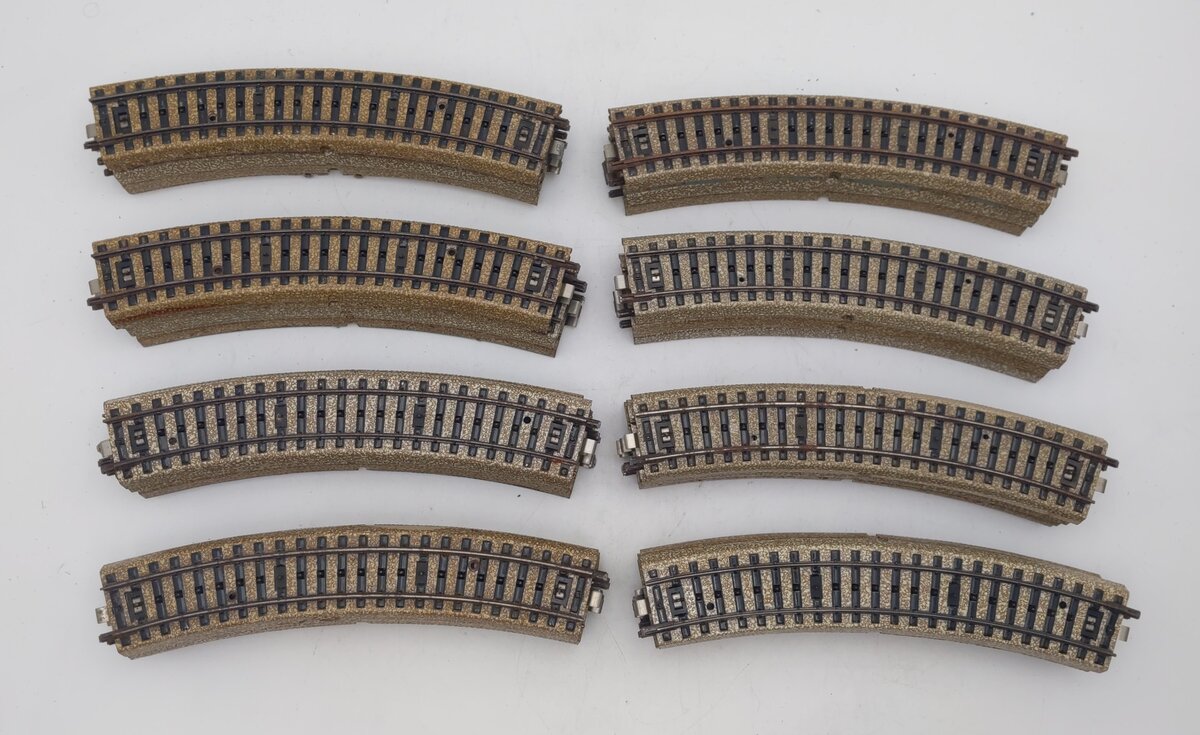 Marklin 5100 HO Scale M-Track Metal Curved Track Sections [40] VG
