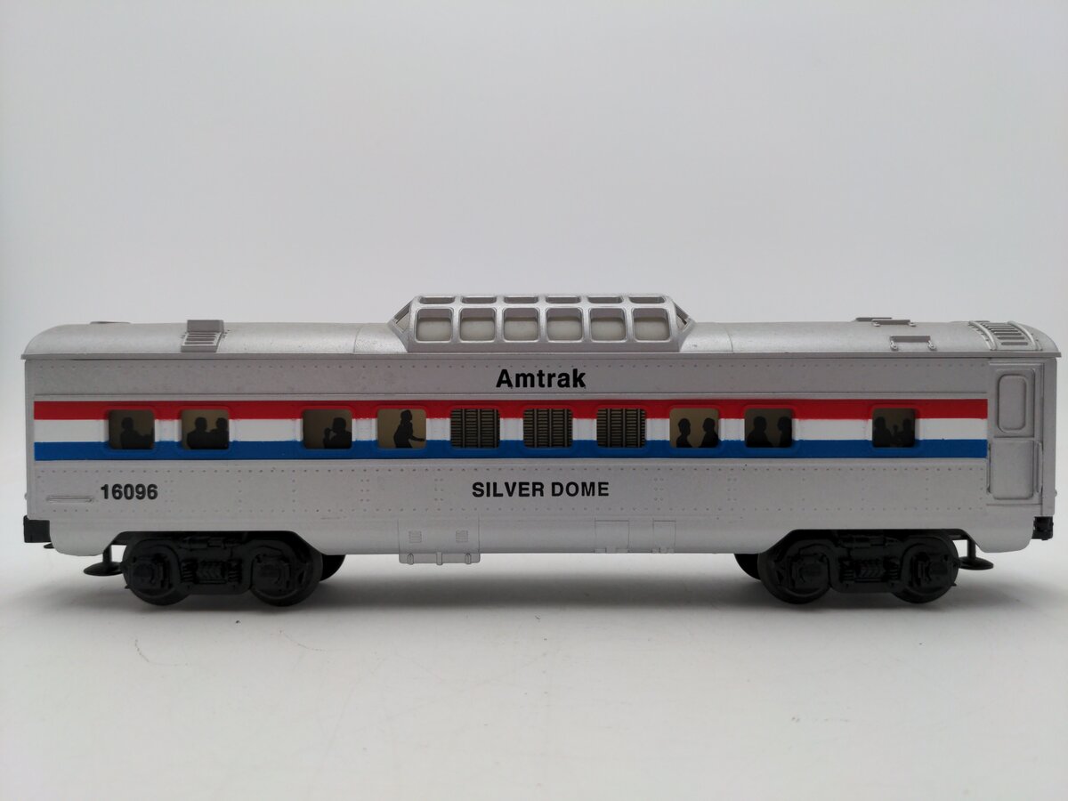 Lionel 6-16096 O Gauge Amtrak Silver Dome Vista Dome Car VG