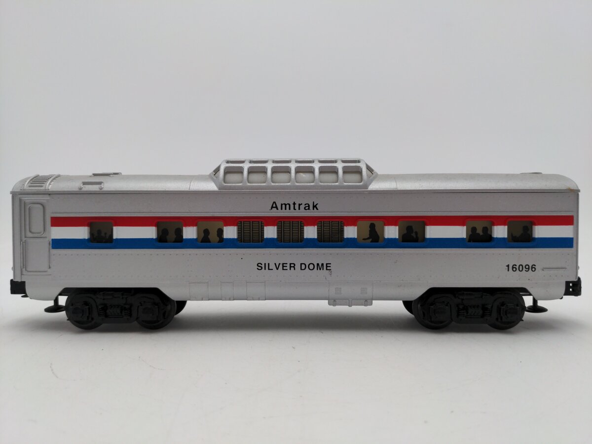 Lionel 6-16096 O Gauge Amtrak Silver Dome Vista Dome Car VG