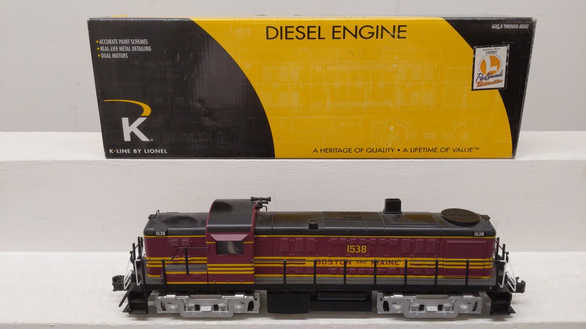Lionel 6-21600 B&M RS-3 Diesel Locomotive w/TMCC #1538 EX/Box