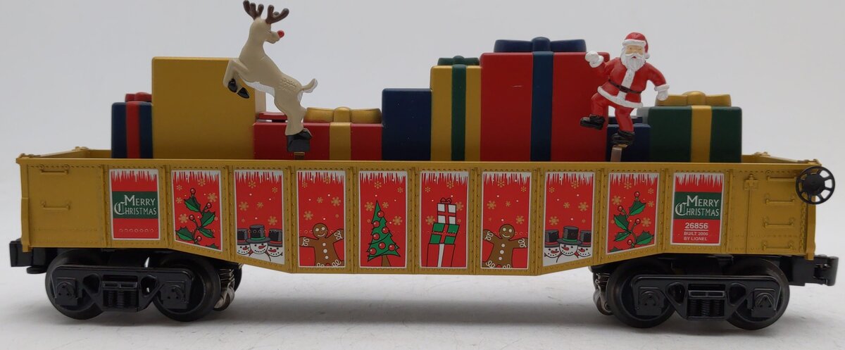 Lionel 6-26856 O Gauge Operating Christmas Chase Gondola EX/Box