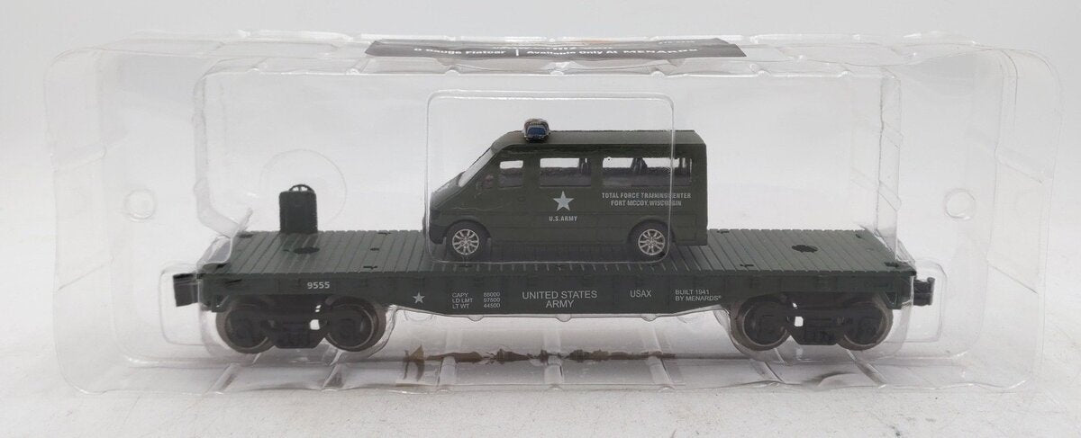 Menards 279-3449 O Gauge Army Flatcar with Military Van EX/Box