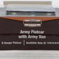 Menards 279-3449 O Gauge Army Flatcar with Military Van EX/Box
