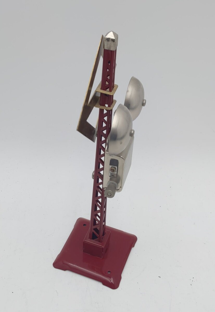 MTH 30-1036 O&O27 Gauge Red Tinplate Warning Bell Signal #69 EX