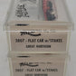 Atlas 3807 N Scale Great Northern Flatcar w/ Stakes #65414 (3) NIB