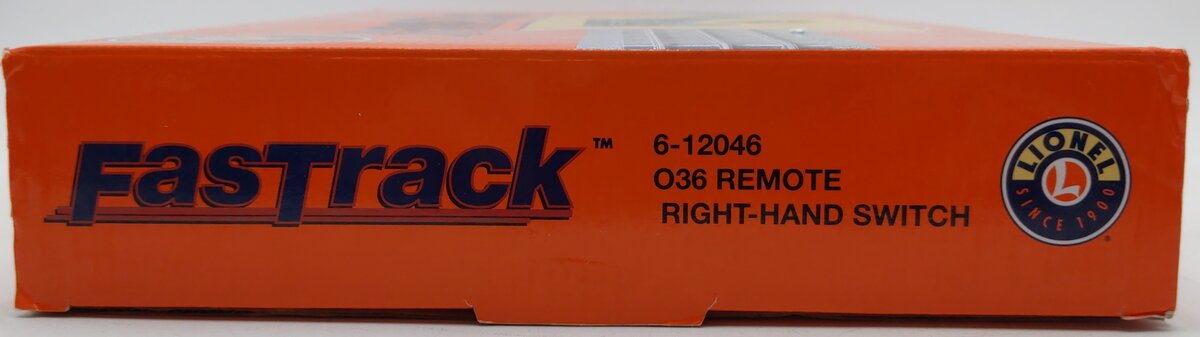 Lionel 6-12046 O Gauge O36 Right Hand Remote-Control FasTrack Switch/Turnout VG/Box
