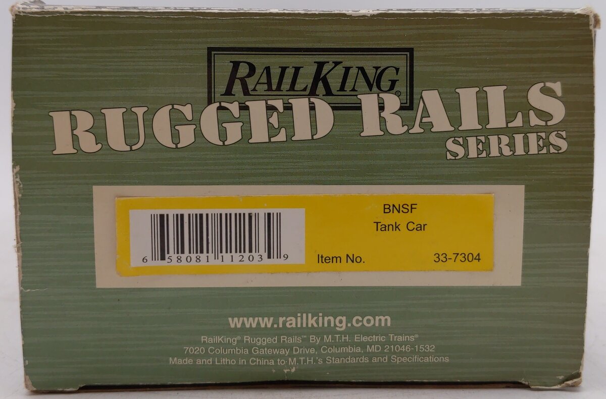 MTH 33-7304 O Gauge Burlington Northern Santa Fe Tank Car #12689 EX/Box
