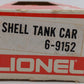 Lionel 6-9152 O Gauge Shell Single Dome Tank Car #9152 EX/Box