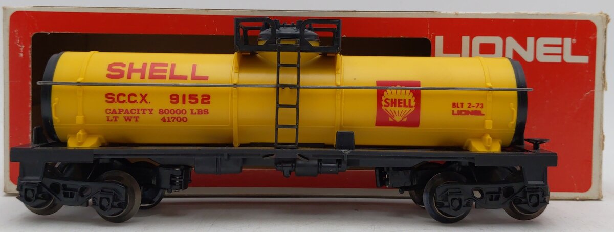 Lionel 6-9152 O Gauge Shell Single Dome Tank Car #9152 EX/Box