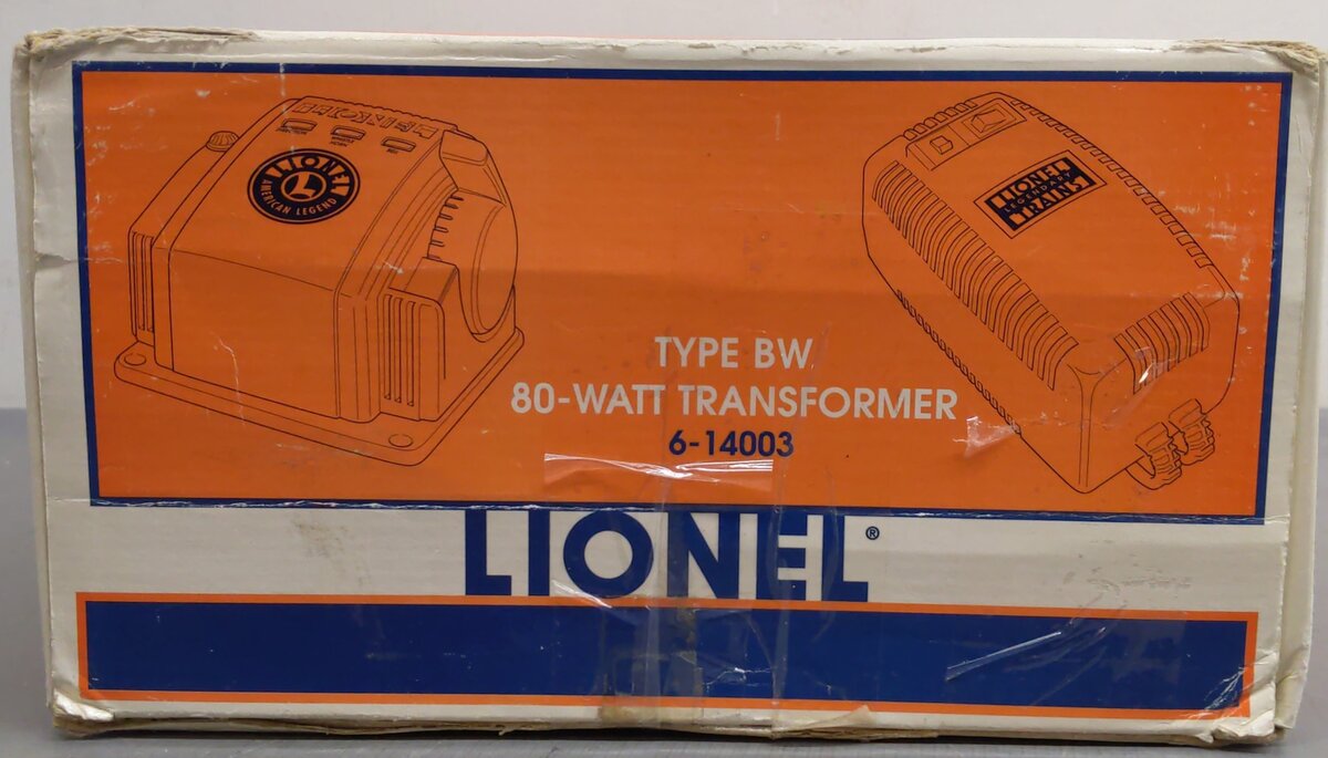 Lionel 6-14003 80 Watt Transformer Type BW EX/Box