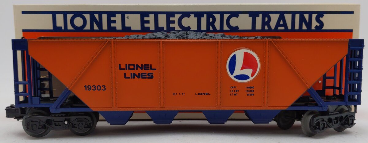 Lionel 6-19303 O Gauge Lionel Lines Quad Hopper with Coal Load EX/Box