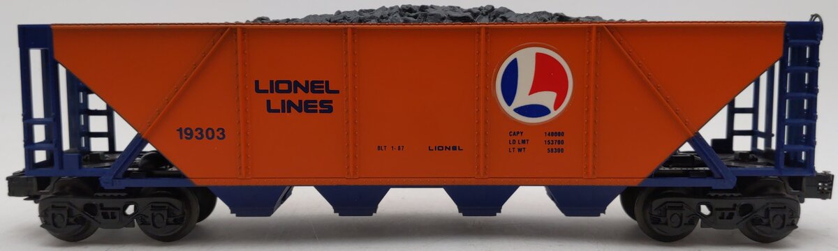Lionel 6-19303 O Gauge Lionel Lines Quad Hopper with Coal Load EX/Box