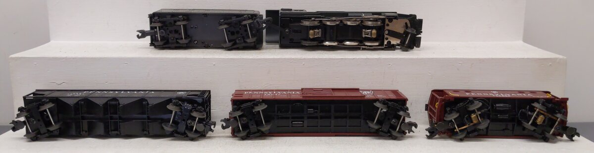 MTH 30-4023-1 O Pennsylvania 2-8-0 Steam Freight Train Set w/PS1 EX/Box