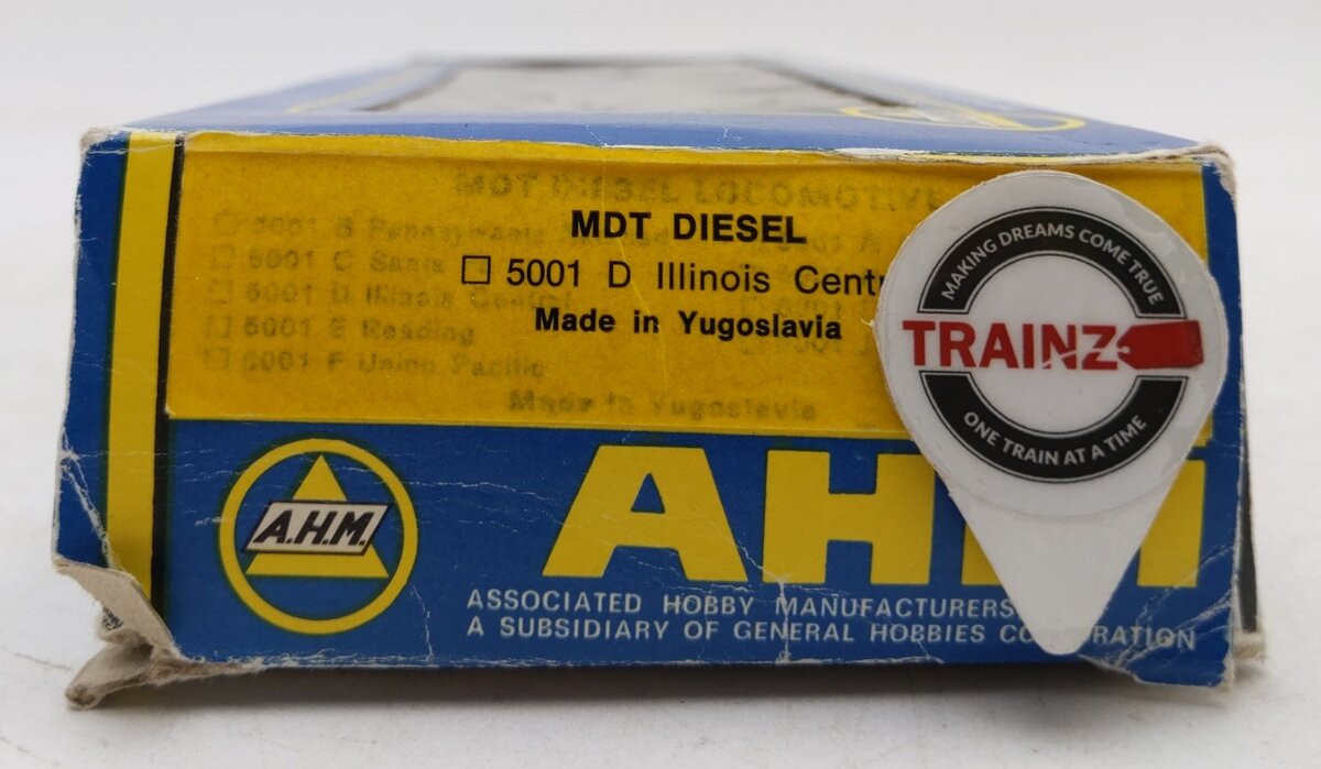 AHM 5001 Ho Scale Illinois Central #420 MDT Diesel Locomotive EX/Box