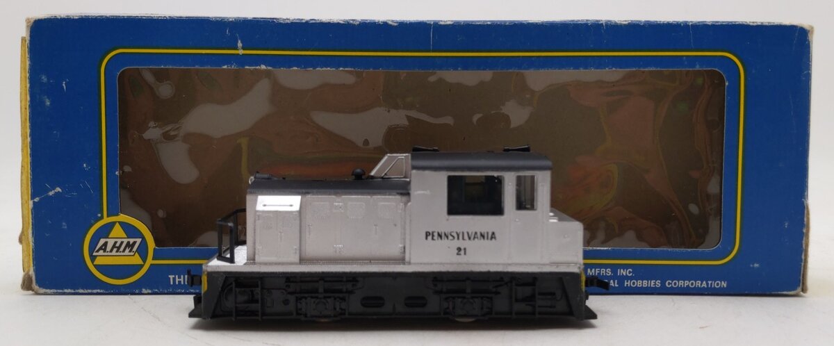 AHM 5001 HO Scale Pennsylvania Railroad Plymouth 0-4-0 MDT Switcher #21 EX/Box