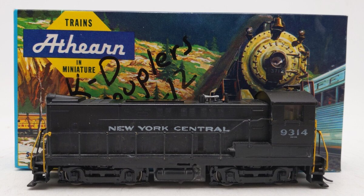 Athearn 3706 HO Scale New York Central S-12 Powered Diesel Locomotive #9314 EX/Box