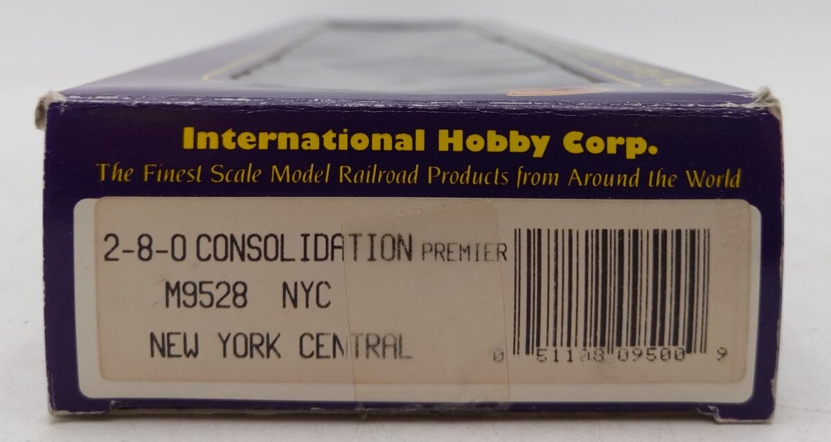 IHC M9528 HO Scale New York Central 2-8-0 Steam Locomotive & Tender #8000 EX/Box