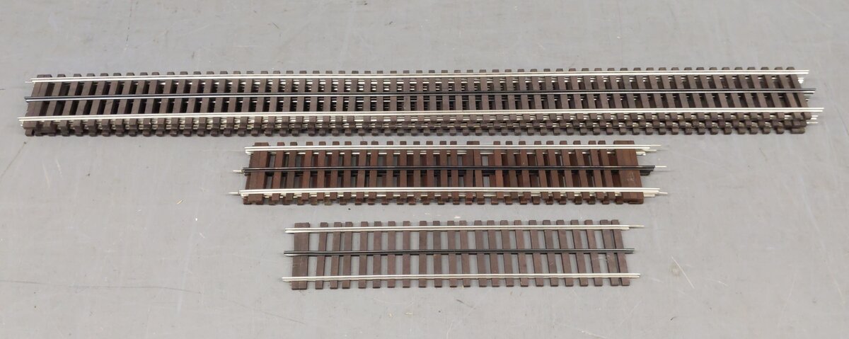 Gargraves Standard Gauge Assorted Phantom Tinplate Straight Track Sections [6] EX