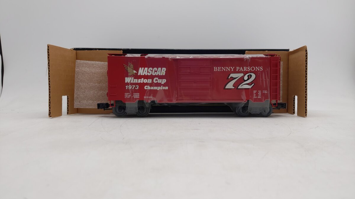 Weaver O Gauge Red Nascar Winston Cup Champion 1973 #72 NIB