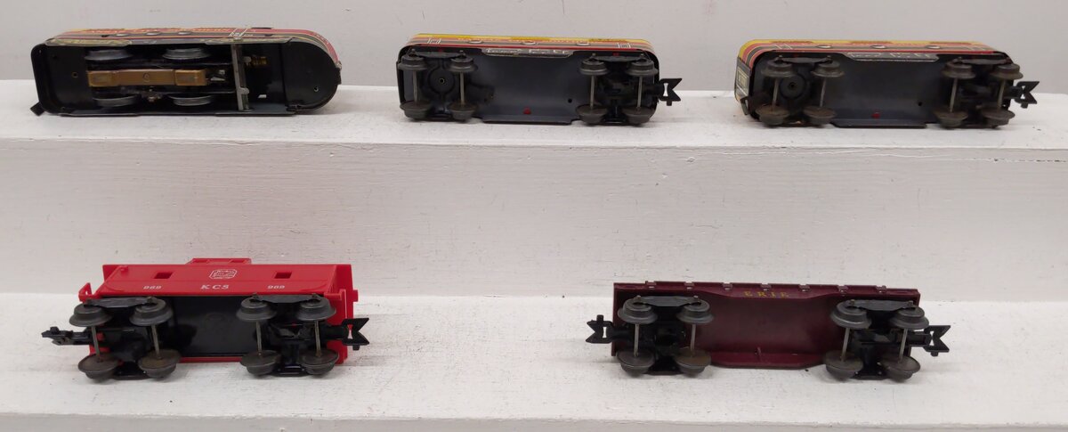 Marx 28542 O/O27 Kansas City Southern Vintage Diesel Locomotive Set VG/Box