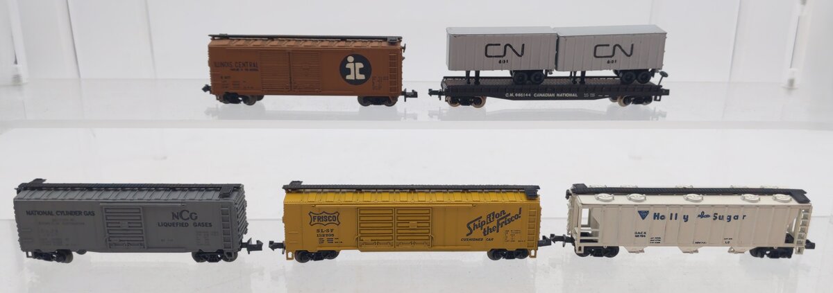 MiniTrix Assorted N Scale Freight Cars [5] EX