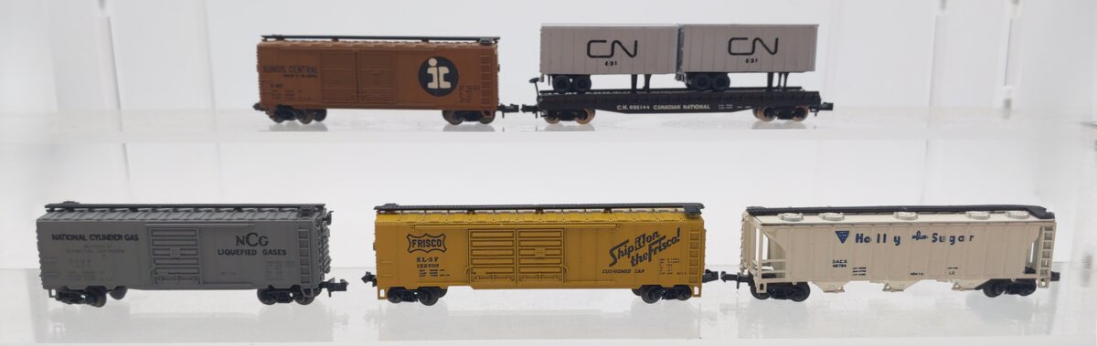 MiniTrix Assorted N Scale Freight Cars [5] EX