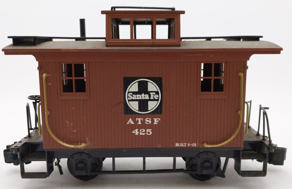 Bachmann G Atchison Topeka and Santa Fe Bobber Caboose #425 VG