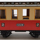 LGB 3010 G Scale Red & Yellow 4-Wheel Passenger Car VG